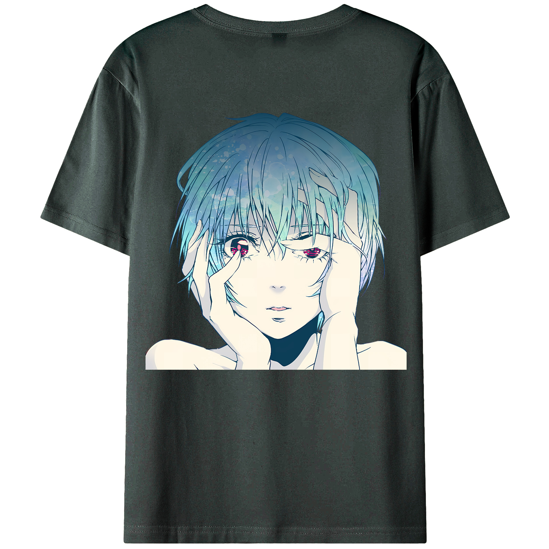 （画像用） EVA 新世紀エヴァンゲリオン 綿100％ メンズ半袖Tシャツ（バックプリント） 通気性
